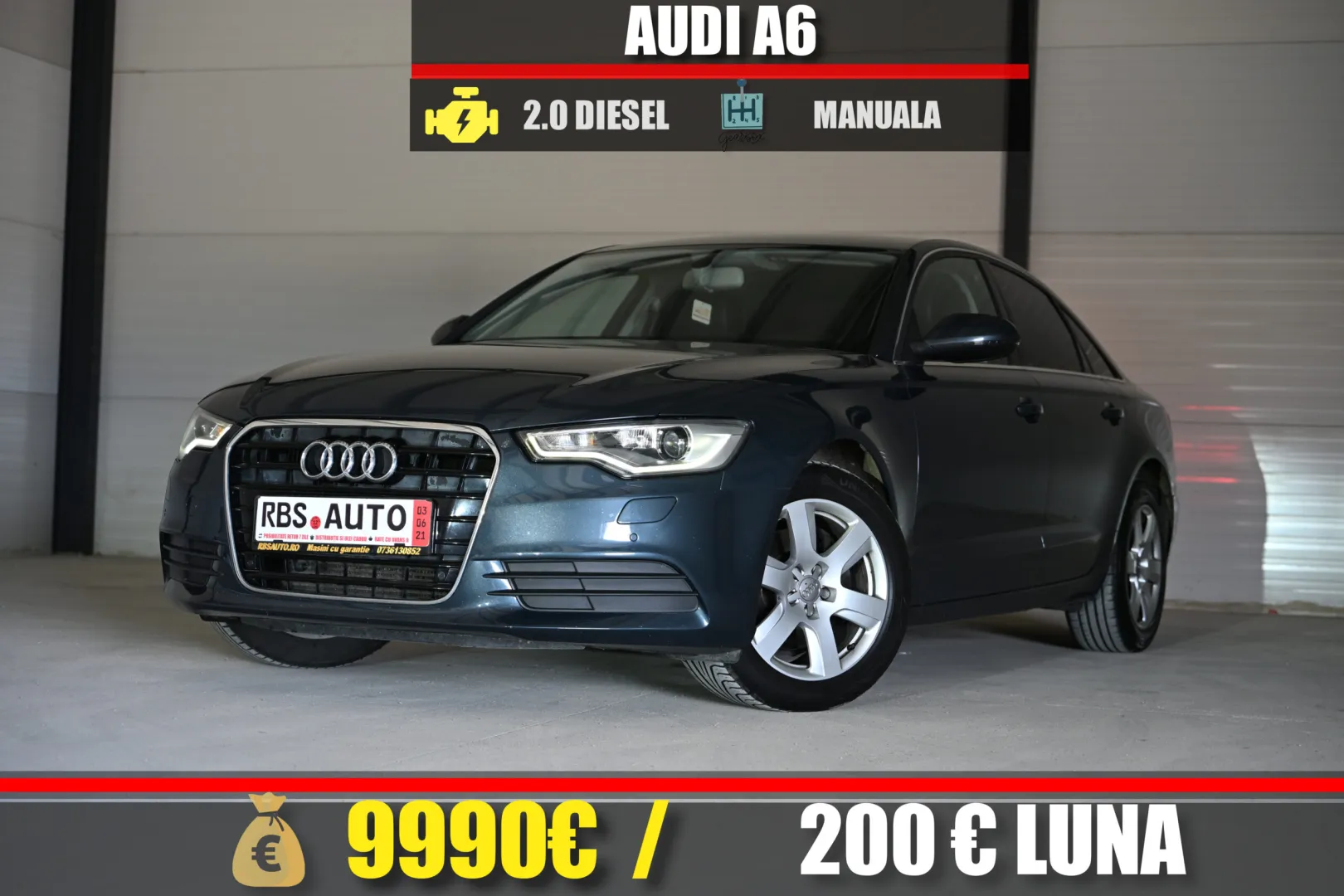 AUDI A6 2012 MOTOR 2.0 DIESEL 163 CP