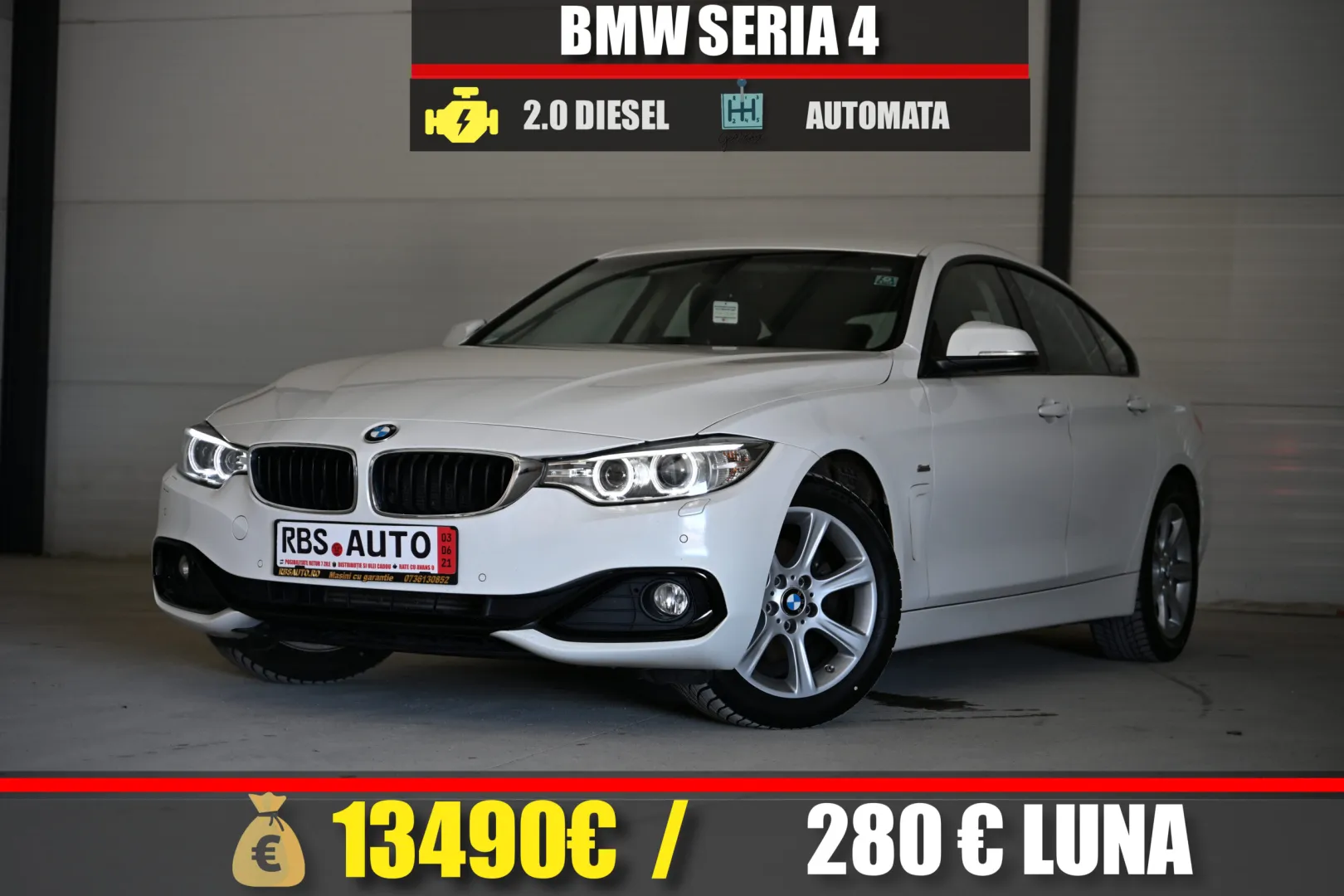 BMW SERIA 4 2015 MOTOR 2.0 DIESEL 190 CP