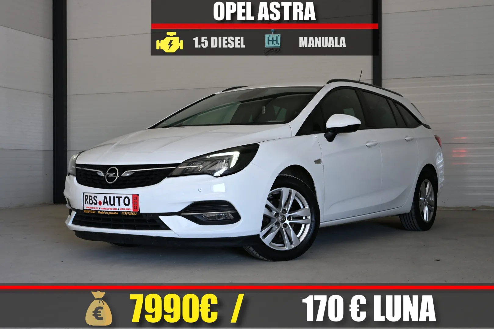 OPEL ASTRA 2021 MOTOR 1.5 DIESEL 105 CP