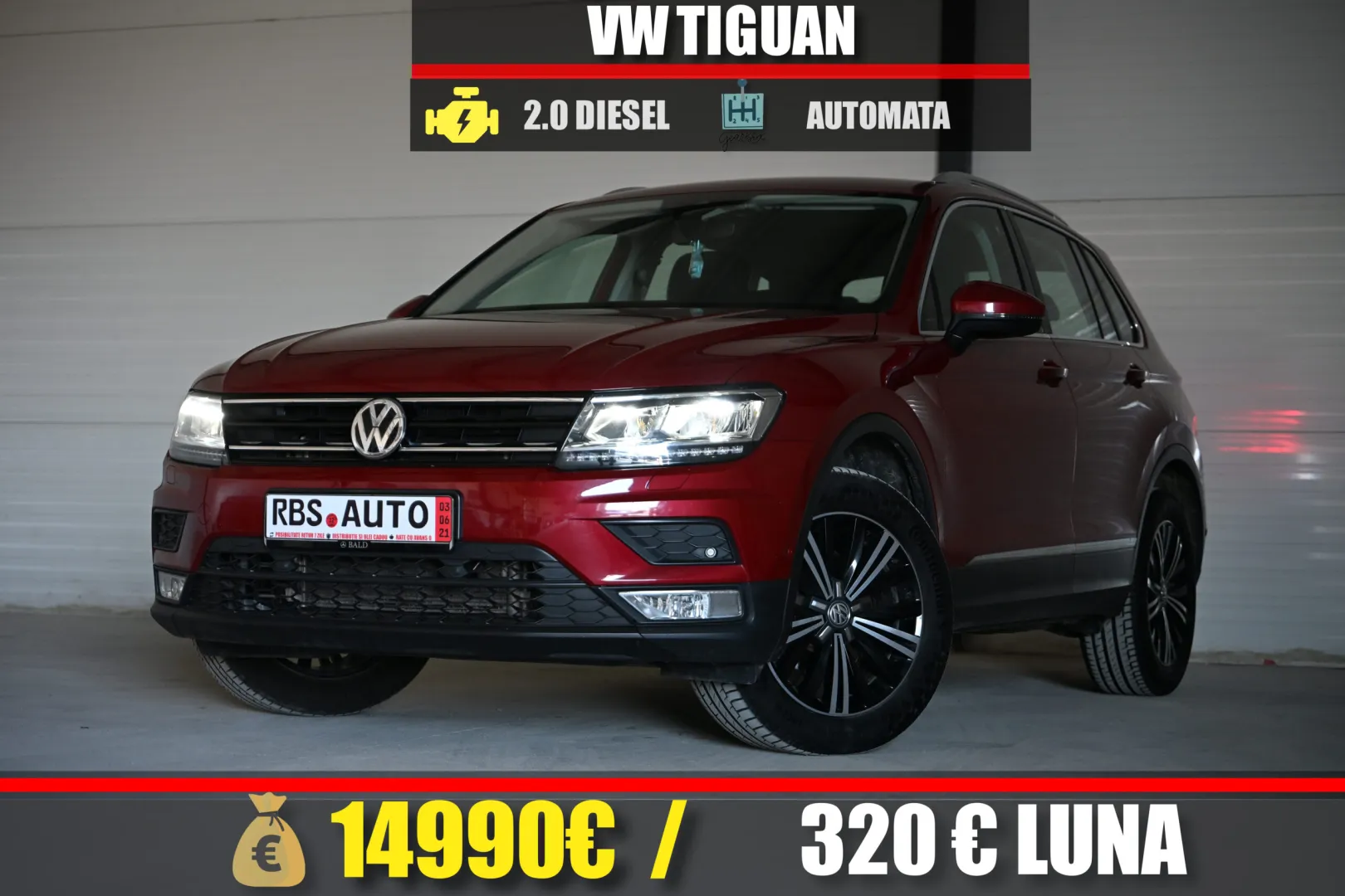 VW TIGUAN 2016 MOTOR 2.0 DIESEL 150 CP