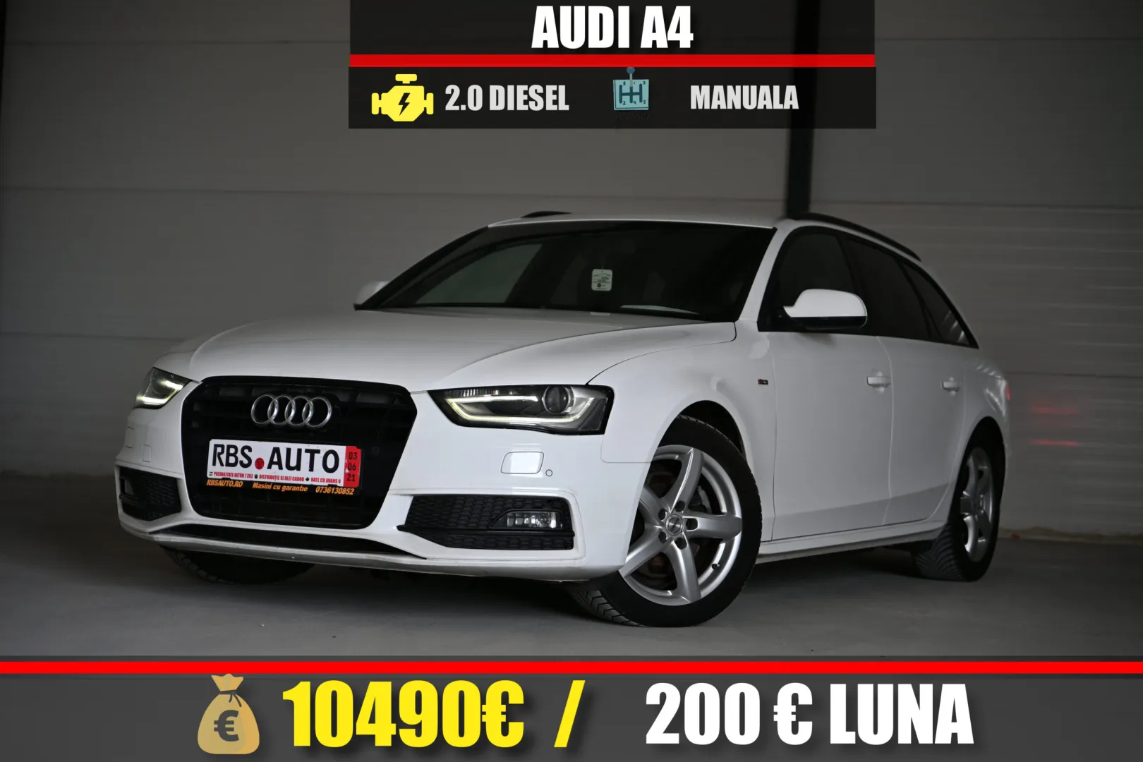 AUDI A4 2013 MOTOR 2.0 DIESEL 143 CP