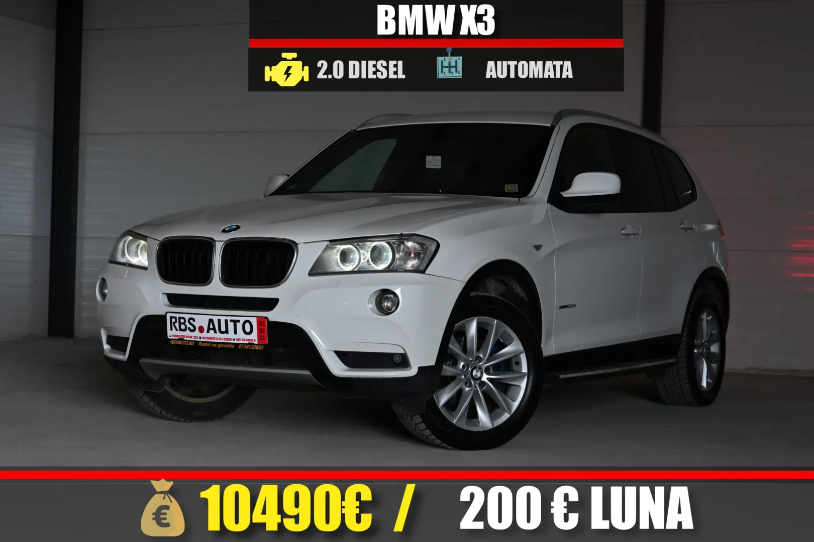 BMW X3 2013 MOTOR 2.0 DIESEL 184 CP