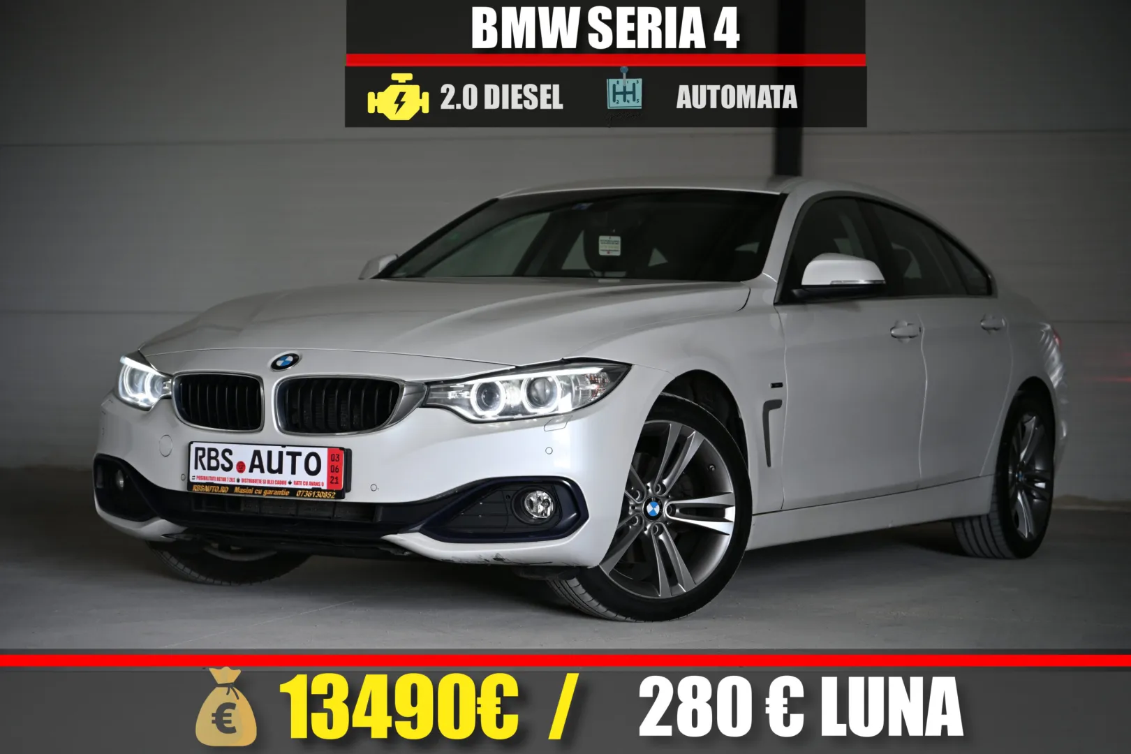 BMW SERIA 4 2015 MOTOR 2.0 DIESEL 190 CP