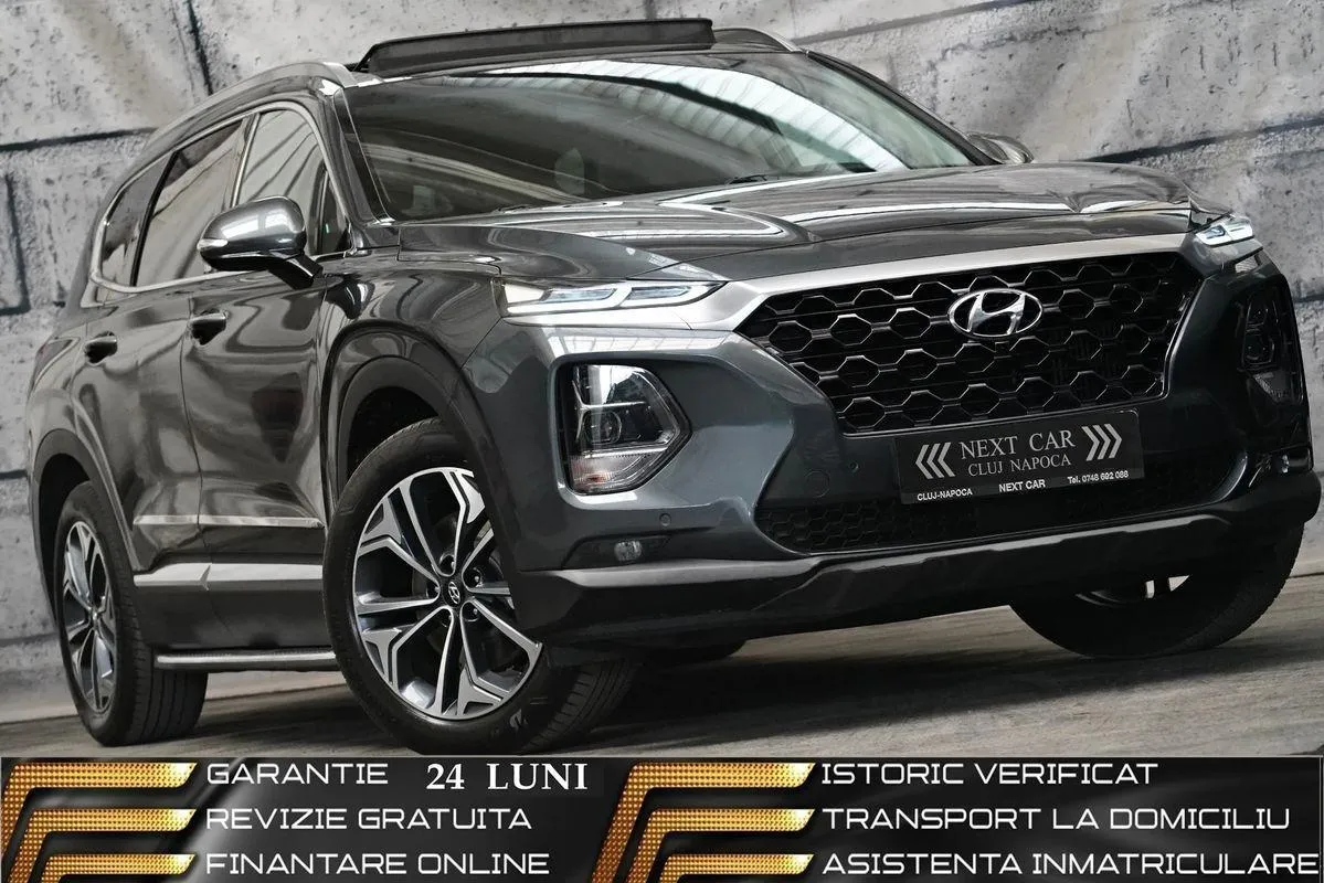 Hyundai Santa Fe blue 2.2 CRDI 4WD Automatik 7-Sitzer Premium