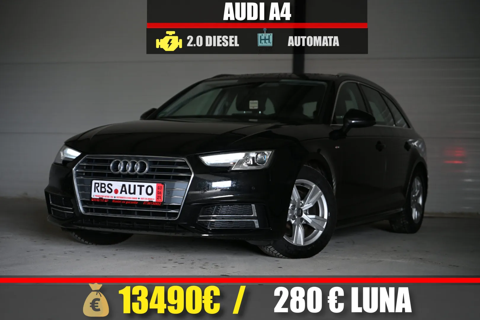 AUDI A4 2017 MOTOR 2.0 DIESEL 150 CP