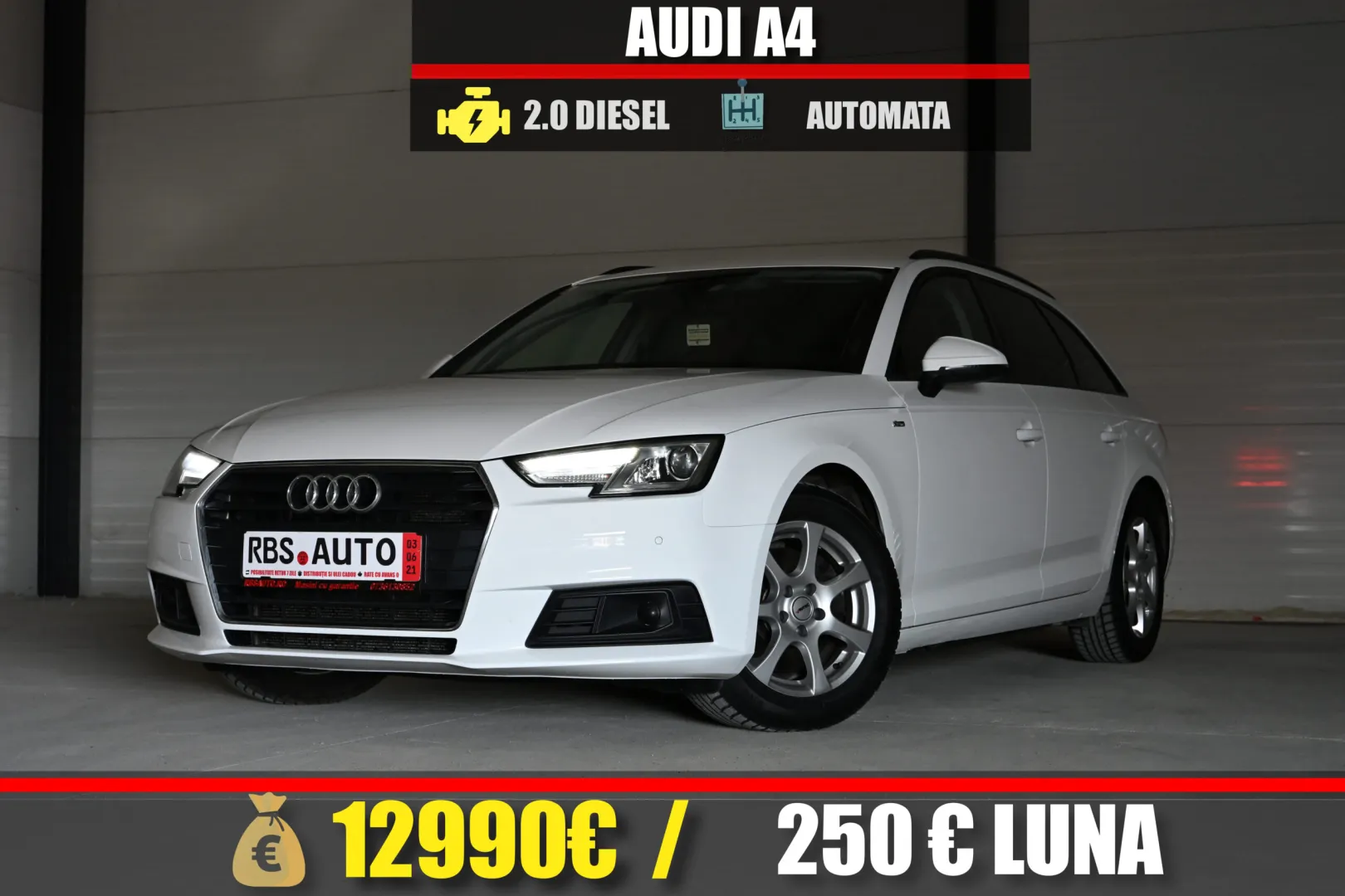 AUDI A4 2016 MOTOR 2.0 DIESEL 150 CP