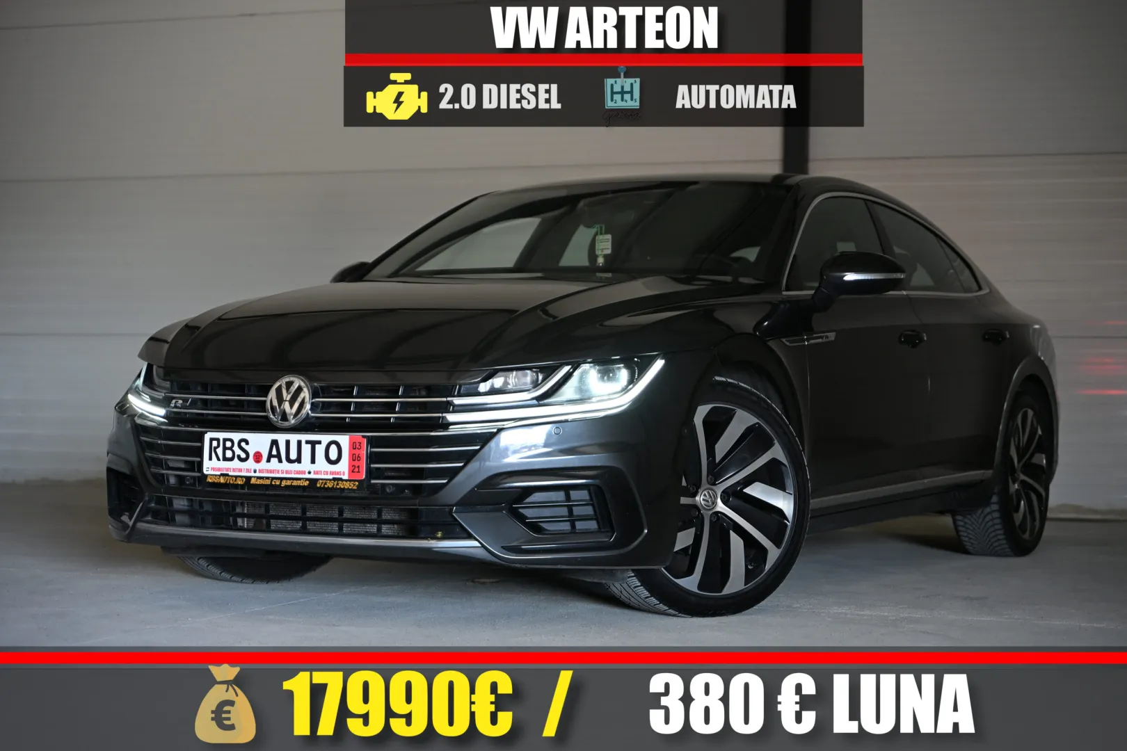 VW ARTEON 2018 MOTOR 2.0 DIESEL 190 CP