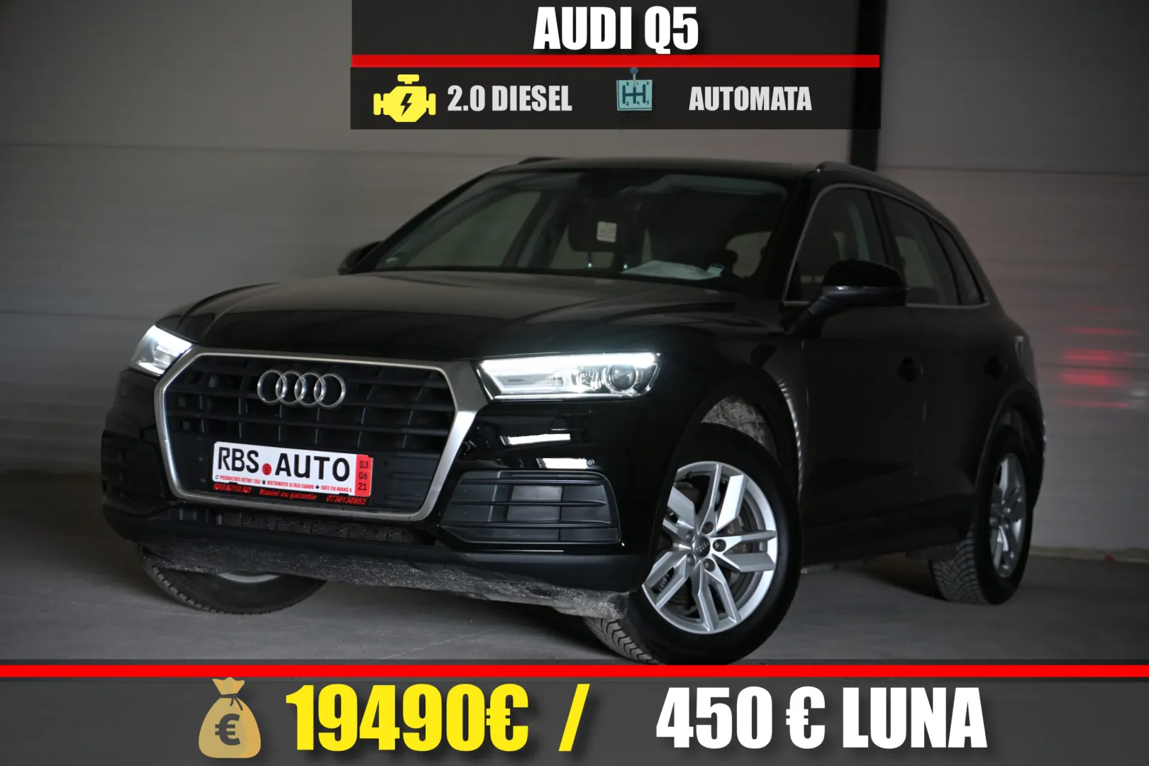 AUDI Q5 2020 MOTOR 2.0 DIESEL 163 CP